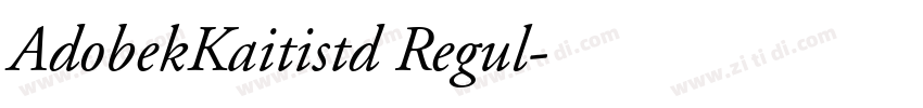 AdobekKaitistd Regul字体转换